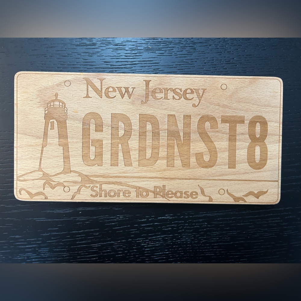 New Jersey Wooden cutting board